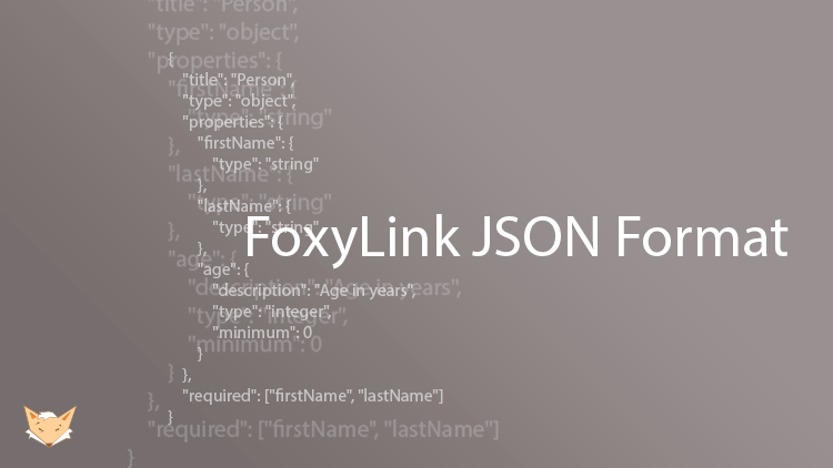 Вывод с помощью подсистемы FoxyLink в JSON Format